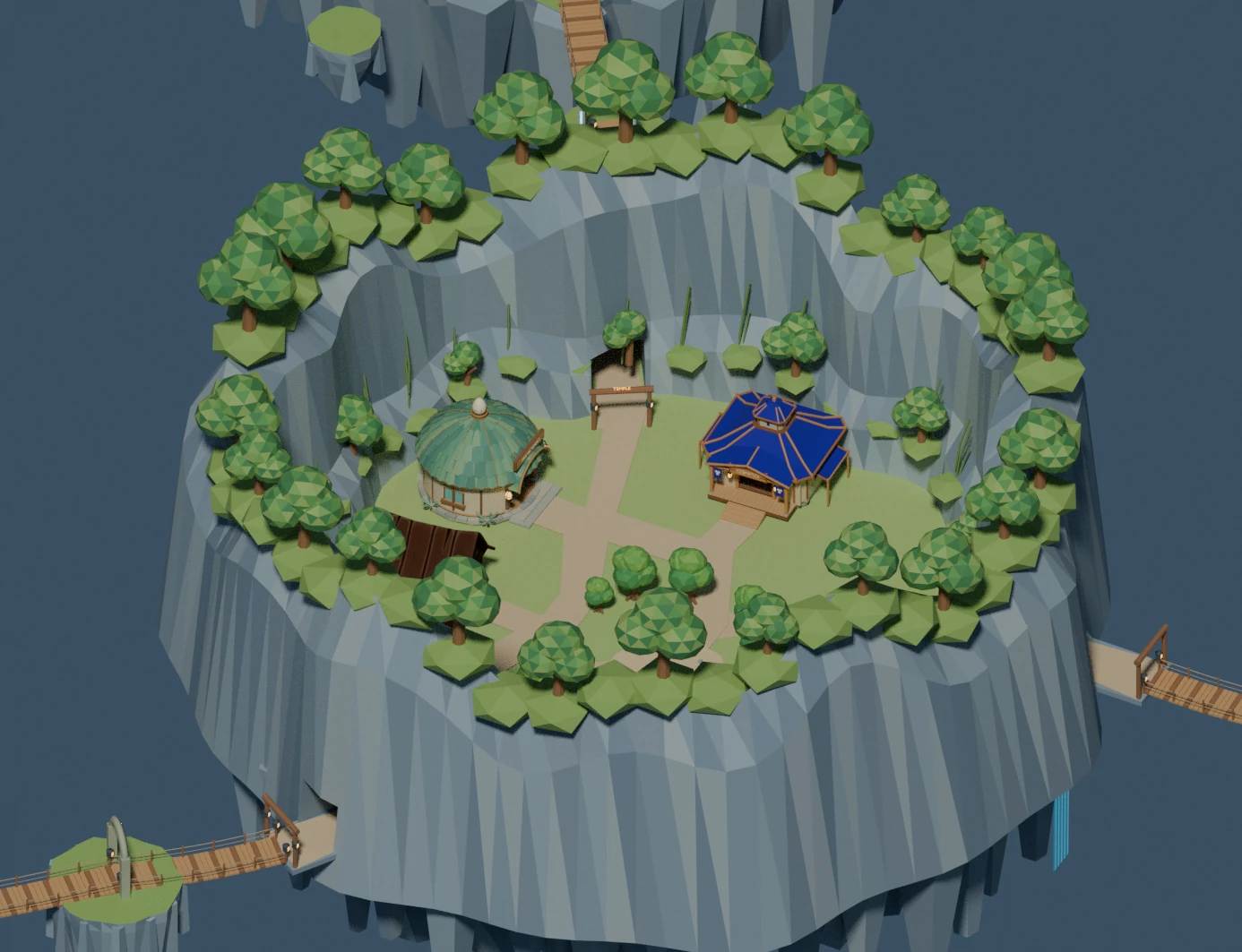 Wildwood Hub island